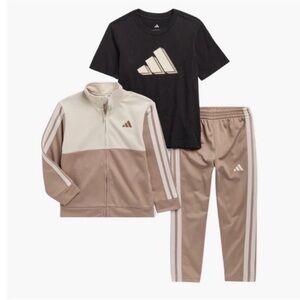 New! Toddler Boys Adidas 3-piece Tracksuit - 3T